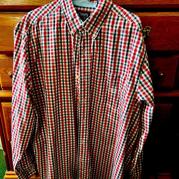 Chaps Other - Chaps Easy Care Men’s plaid shirt 2XLT
